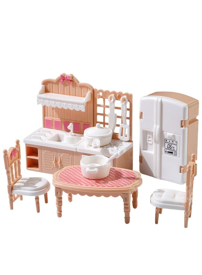 BdelrinQue 10Pcs Miniature Furniture Set, Doll House Set, Doll House Furniture Accessories for Kids, Miniature Doll House Set for Creative Play, Birthday and Festive Gifts Set - Image 1